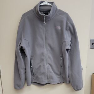 The North Face Kids Light Gray Fleece Jacket